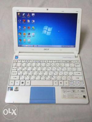 Acer Aspire one Laptop (white colour)