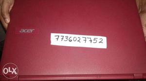 Acer Red Laptop