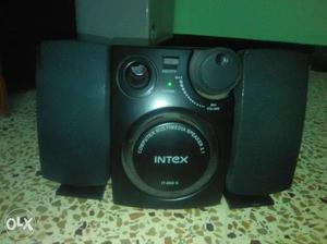 Black 2.1 Intex Computer Multimedia Speakers