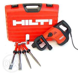 Black And Red Hilti Brekar and Drill 1 year old