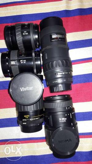 Black Vivitar Camera Lenses
