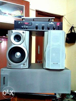 New stereo 200W Teknics Amp& Panasonic speakers