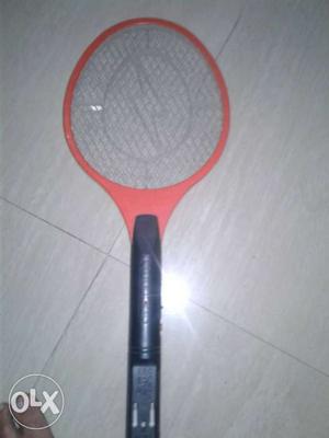 Red And Black Insect Zapper Racket