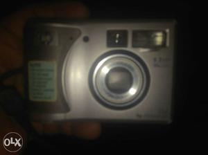 Silver Hp Point And Shoot Camera