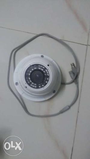White Dome Surveillance Camera