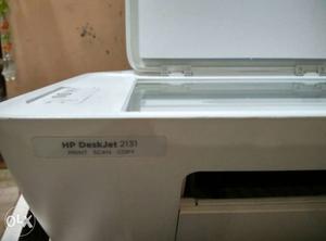White Hp Deskjet  Printer And Scanner