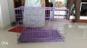 Purple Metal Pet Cage