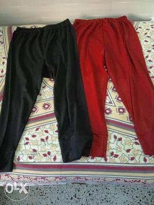 2 Red And Black Sweatpants