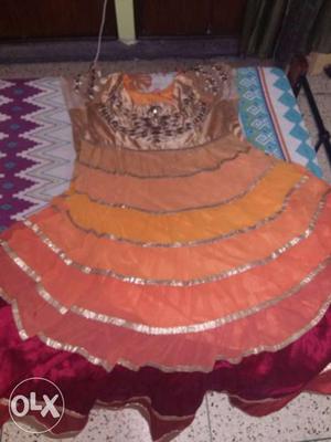 Anarkali suit for ladies size 44 With dupta and lower