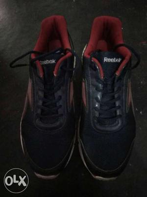 Black And Red Reebok Running Shoes