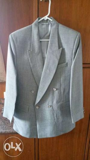 Blazer Men's Grey Formal Suit Jacket