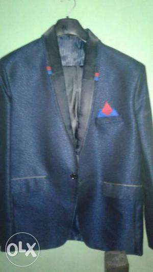 Men's Dark Blue Formal Suit Jacket