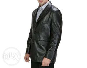 Pure Leather Jacket, Very New Condition, Black