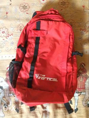 Red And Black The Vertical Backpack