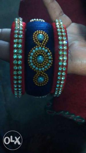 Silk thread bangles size customized