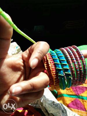 Silk thread designer bangels