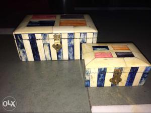 Vintage handmade artdeco boxes