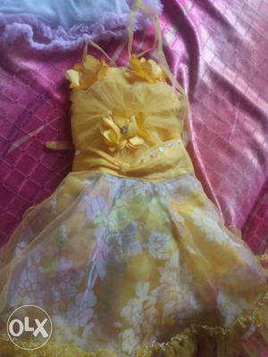 Yellow color frock