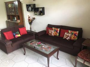 5 seater Sofa with Centre Table- Newly