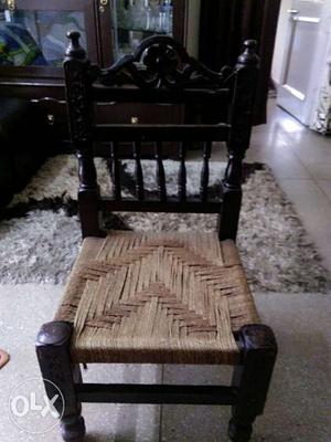 A Pair of kashmiri rose wood chair in a new