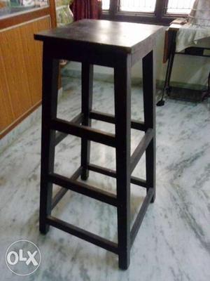 Brown Wooden teak wood Stand full strong stool