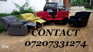 Customized RECLINERS, Leather sofa, Home Theater RECLINERS