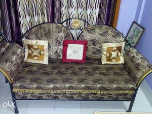 New condition iron sofa set sale.One 2 seater &