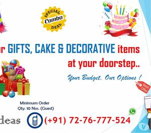 Return Gifts, Decoration items and Cake (Combo) Pune