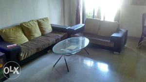 Sofa Set and center table gently used contact for sale