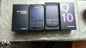 Blackberry Q10 mobile phone with box having
