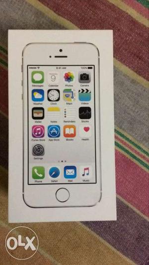 IPhone 5s Silver 16gb scratchless with box,bill