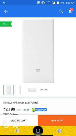 Mi new power bank  mAh fresh condition only