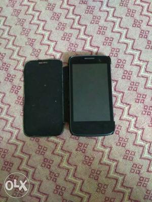 Micromax bolt A065 with flip cover