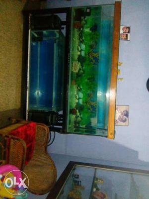Fish tanks with double decker stand