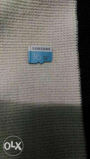 Blue Samsung 16 Gb Micro Sd Card