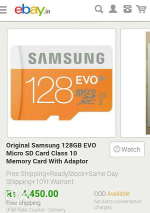 Samsung 128 Gb memory card at low price it's new