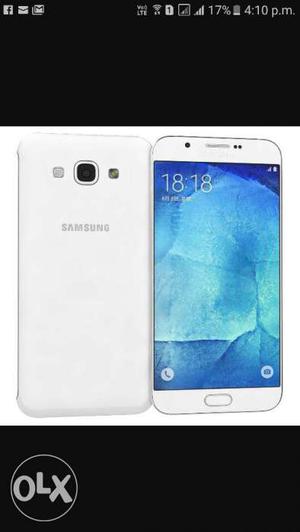Samsung a8 white but display not working only
