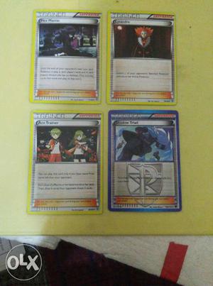 4 Supporter trainer pokemon trading card