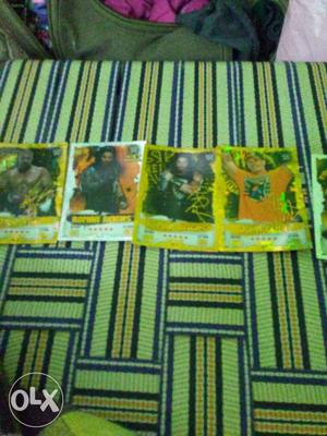 5 Wrestler Collectible Cards