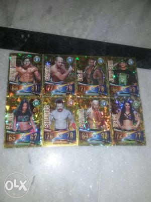 8 gold cards of rivals slam attax