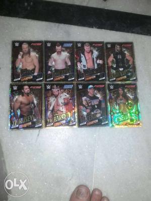 8 gold cards of then now forever slam attax