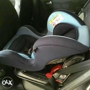 Baby's Black And Blue Car Seat