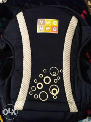 Baby's Black And Gray Mee Mee Carrier