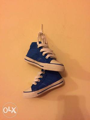 Blue And White Sneakers for kids