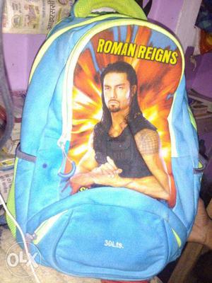 Blue And Yellow Roman Reigns Backpack