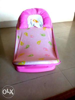 Foldable Baby Bather, Pink in color, Light
