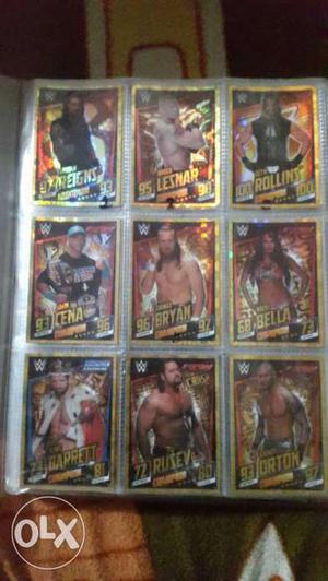 Full cards collection of WWE Slam attacks then now forever