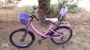 Girl's Pink And Purple Bicycle
