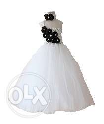 Gorgeous White Flower Girl Wedding Tutu Dress for Baby