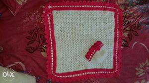 Handmade crochet baby blanket and hat.really beautiful and